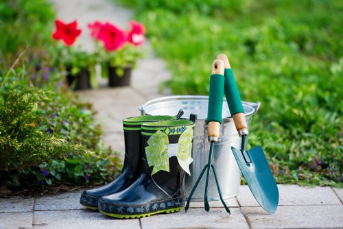 Charity partnership collecting reusable garden materials